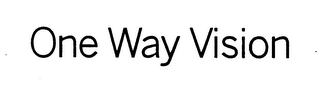 ONE WAY VISION logo