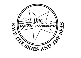 ONE WITH NATURE SAVE THE SKIES AND THE SEAS logo
