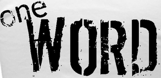 ONE WORD logo