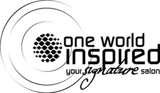 ONE WORLD INSPIRED YOUR SIGNATURE SALON logo