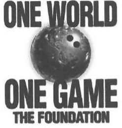ONE WORLD ONE GAME THE FOUNDATION logo