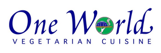 ONE WORLD VEGETARIAN CUISINE logo