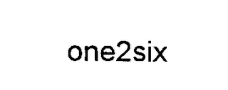 ONE2SIX logo
