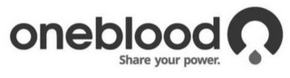ONEBLOOD SHARE YOUR POWER logo