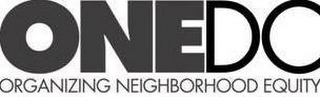 ONEDC ORGANIZING NEIGHBORHOOD EQUITY logo