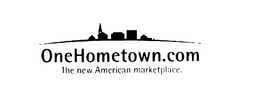 ONEHOMETOWN.COM THE NEW AMERICAN MARKETPLACE. logo