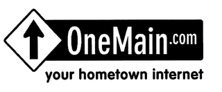 ONEMAIN.COM YOUR HOMETOWN INTERNET logo