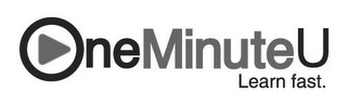 ONEMINUTEU LEARN FAST.