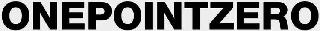 ONEPOINTZERO logo
