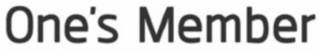 ONE'S MEMBER logo