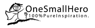 ONESMALLHERO 100%PUREINSPIRATION. logo
