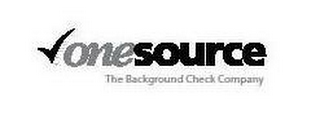 ONESOURCE THE BACKGROUND CHECK COMPANY logo