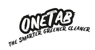 ONETAB THE SMARTER GREENER CLEANER logo