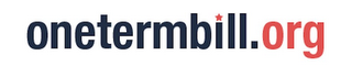ONETERMBILL.ORG logo