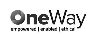 ONEWAY EMPOWERED ENABLED ETHICAL logo