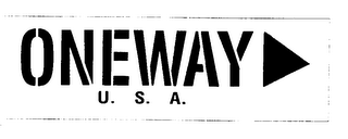 ONEWAY U.S.A. logo