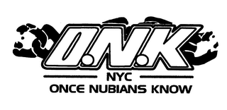 O.N.K NYC ONCE NUBIANS KNOW logo