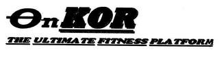 ONKOR THE ULTIMATE FITNESS PLATFORM logo