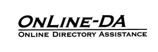 ONLINE DA- ONLINE DIRECTORY ASSISTANCE logo