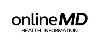 ONLINEMD HEALTH INFORMATION logo