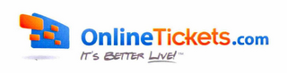 ONLINETICKETS.COM IT'S BETTER LIVE! logo