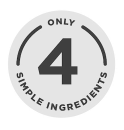 ONLY 4 SIMPLE INGREDIENTS logo