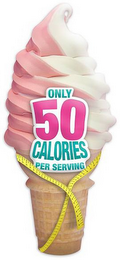 ONLY 50 CALORIES PER SERVING logo