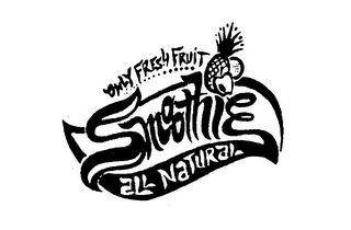 ONLY FRESH FRUIT SMOOTHIE ALL NATURAL logo