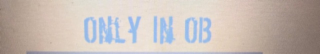 ONLY IN OB logo