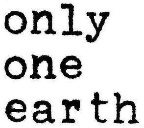 ONLY ONE EARTH logo