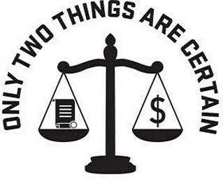 ONLY TWO THINGS ARE CERTAIN logo