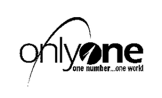 ONLYONE ONE NUMBER...ONE WORLD logo