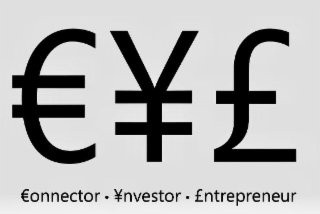 €¥£ €ONNECTOR · ¥NVESTOR · £NTREPRENEUR logo