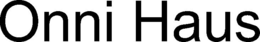 ONNI HAUS logo