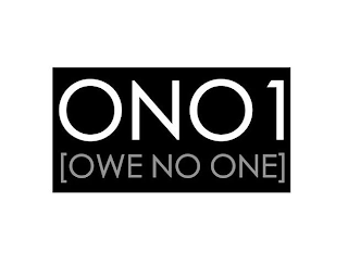 ONO1 [OWE NO ONE] logo