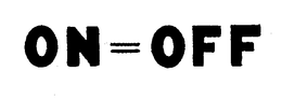 ON=OFF logo