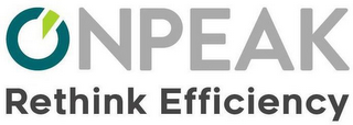 ONPEAK RETHINK EFFICIENCY logo