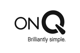 ONQ BRILLIANTLY SIMPLE. logo