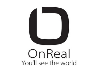 ONREAL YOU'LL SEE THE WORLD logo