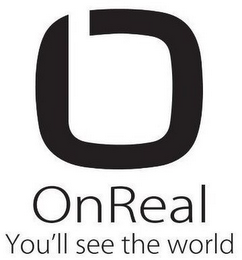 ONREAL YOU'LL SEE THE WORLD logo