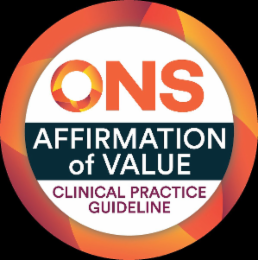 ONS AFFIRMATION OF VALUE CLINICAL PRACTICE GUIDELINE logo
