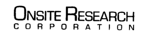 ONSITE RESEARCH CORPORATION logo