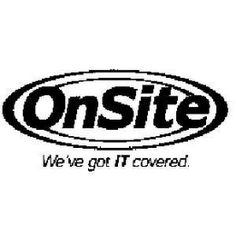 ONSITE WE'VE GOT IT COVERED logo