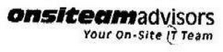 ONSITEAMADVISORS YOUR ON-SITE IT TEAM logo
