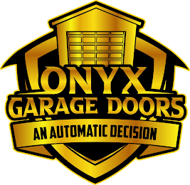 ONYX GARAGE DOORS AN AUTOMATIC DECISION logo