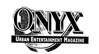 ONYX URBAN ENTERTAINMENT MAGAZINE logo