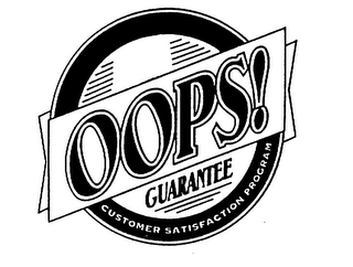OOPS! GUARANTEE CUSTOMER SATISFACTION PROGRAM logo