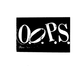 O.O.P.S. ODD ORIGINAL PROTECTIVE SUNSCREENS INC. logo