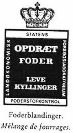 OP DRAET FODER LEVE KYLLINGER STATENS FODERSTOFKONTROL logo