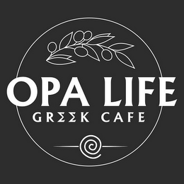 OPA LIFE GREEK CAFE logo